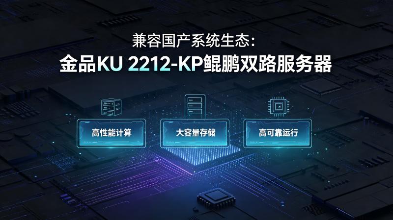 兼容国产系统生态：金品KU 2212-KP鲲鹏双路服务器